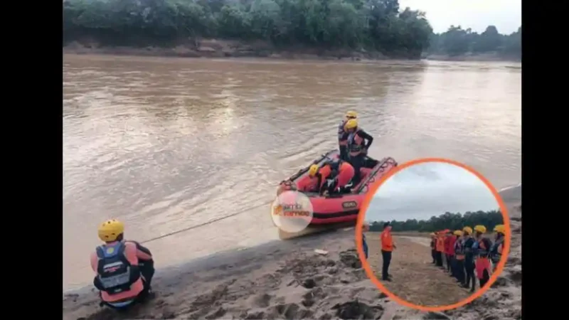 bocah 8 tahun di Kabupaten Sarolangun, Jambi dilaporkan hanyut pada Selasa (9/6/2026) sore.( poto : tribunjambi.com )