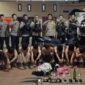 Patroli Tim Serigala Kota Polresta Jambi mengamankan 12 pemuda diduga akan melakukan aksi tawuran ( poto : jambiprima,com ).