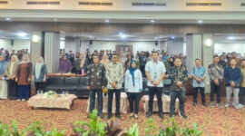 Kepala BPS Kabupaten Muaro Jambi, Edy Subagiyo, menyampaikan apresiasi atas dukungan BPJS.( poto : infojambi.com ).