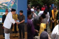 Wakil Bupati Tebo Nazar Efendi dampingi rombongan Kerajaan Perak Malaysia berziarah ke Bukit Siguntang, Desa Muara Sekalo, Kecamatan Sumay, Kabupaten Tebo, Sabtu (6/6/2026).( poto :jambiprima.com)