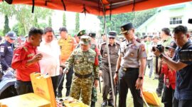 Gubernur Jambi Dr. H. Al Haris, S.Sos., M.H., memimpin langsung Apel Siaga Karhutla Jambi( poto : jambilink.id )