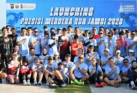 Polda Jambi resmi meluncurkan Presisi Merdeka Run Jambi 2026 pada Sabtu (6/6/2026) pagi.( poto : jambiprima.com )