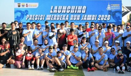 Polda Jambi meluncurkan Presisi Merdeka Run Jambi 2026 untuk menyambut HUT RI dan mengajak masyarakat hidup sehat.