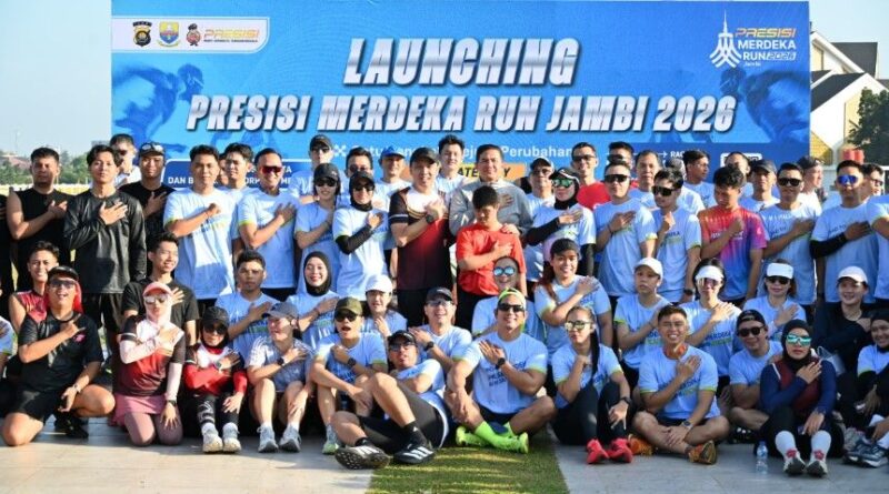Polda Jambi resmi meluncurkan Presisi Merdeka Run Jambi 2026 pada Sabtu (6/6/2026) pagi.( poto : jambiprima.com )