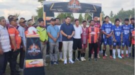 Buka Turnamen Tanah Abang Istimewa, Bupati M Syukur Dukung Penuh Geliat Olahraga Merangin.( poto : jambiekspres.co.id )