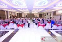 Kapolda jambi Irjen Pol Krisno H Siregar saat membuka rakernis intelkam polda Jambi, Kamis (18/6/2026). ( poto : ANTARA )