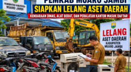 Pemkab Muaro Jambi menyiapkan lelang aset daerah(poto : chatGPT )