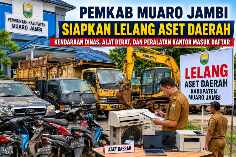 Pemkab Muaro Jambi menyiapkan lelang aset daerah(poto : chatGPT )