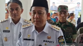 Bupati Muaro Jambi Bambang Bayu Suseno pastikan menindaklanjuti instruksi Kementerian Pertanian terkait kondisi harga TBS di lapangan. Pernyataan itu disampaikan di Muaro Jambi, Minggu (31/5/2026). ANTARA/HO-Amrizal Fadli.