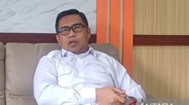 Kepala BKSDA Jambi Himawan Sasongko saat memberikan keterangan kepada wartawan di Kota Jambi pada, Selasa (9/6/2026). ( poto :ANTARA )