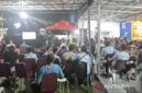 Suasana nonton bareng Piala Dunia 2026 sebelum pertandingan perdana Meksiko vs Afrika Selatan di halaman Kantor TVRI Jambi, Kamis (11/6/2026). ( poto : ANTARA/Agus Suprayitno )