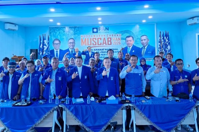 PAN Jambi menetapkan ketua DPC di lima daerah lewat Muscab Tahap I.( poto : halojambi.com )