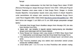 Dinas Pendidikan mengeluarkan pengumuman resmi melalui surat bernomor 400.3.6.4/IV/2026/Disdik tertanggal 3 Juni 2026. ( poto : istimewa )