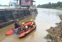 Seorang pemancing hilang Sungai Batanghari, Korban bernama Indra, warga Pematang Sulur, diduga tenggelam.(poto : jambilink.id ).