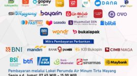 Perumda Tirta Mayang Kota Jambi menghadirkan beragam kanal pembayaran digital.( poto : jambilink.id )
