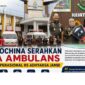 PetroChina International Jabung Ltd. menyerahkan dua unit ambulans kepada RS Adhyaksa Jambi.( poto : halojambi.com )