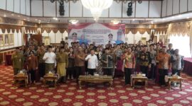 Gubernur Al Haris melepas Kontingen Jambi PESPARAWI Nasional XIV Tahun 2026 di Manokwari. Pelepasan berlangsung di Auditorium Rumah Dinas Gubernur Jambi, Jumat (12/6/2026).( poto : jambilink.id )