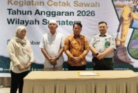 Wakil Bupati Tebo, Nazar Efendi, menghadiri Rakor cetak sawah 2026 yang berlangsung di Palembang, Senin (8/6/2026).( poto : jambiprima.com)