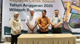 Wakil Bupati Tebo, Nazar Efendi, menghadiri Rakor cetak sawah 2026 yang berlangsung di Palembang, Senin (8/6/2026).( poto : jambiprima.com)