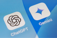 Ilustrasi chatbot AI ChatGPT dan Gemini( poto : kompas.com )