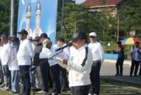 Gubernur Jambi saat memberikan sambutan di acara Hari Lingkungan Hidup Sedunia. ( poto : jambiprima,com ).