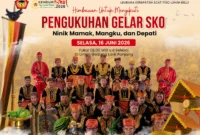 Pengukuhan 29 pemangku adat Tigo Luhah Empat Desa Belui berlangsung khidmat( poto : halojambi.com )