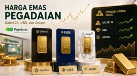 Tiga produk utama, yaitu Antam, UBS, dan Galeri 24, kompak bergerak naik( poto : halojambi.com )