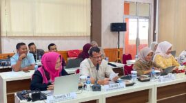 Kepala Kantor Wilayah Kementerian Hukum Jambi menugaskan Perancang Peraturan Perundang-undangan Victor Noval Sidabutar, S.H., M.H. dan Yudhi Irawan sebagai narasumber penanggap.( poto : jambilink.id )