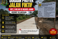 Dugaan proyek jalan fiktif Rp2,3 miliar di Muaro Jambi diselidiki Kejaksaan setelah ditemukan perbedaan data dan fisik di lapangan.