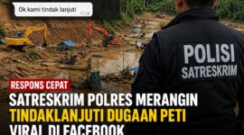 Unggahan akun Facebook Ipan Saputra memicu reaksi luas di masyarakat setelah menampilkan aktivitas yang diduga berkaitan dengan PETI.( ilustrasi poto : chatGPT )