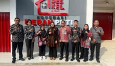 Kepala Divisi Pelayanan Hukum Kanwil Kemenkum Jambi, Diana Yuli Astuti, memimpin koordinasi bersama Kepala Bidang Kekayaan Intelektual Amat Djoemadi dan tim.( poto : jambilink.id )