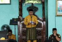 Dalam sambutannya, Nazar Efendi mengajak masyarakat menjadikan Tahun Baru Islam sebagai momentum perubahan diri.( poto : jambiprima.com )