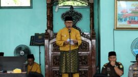 Dalam sambutannya, Nazar Efendi mengajak masyarakat menjadikan Tahun Baru Islam sebagai momentum perubahan diri.( poto : jambiprima.com )