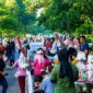Warga memadati kawasan Car Free Day (CFD) di jalur dua Taman Bujang Upik, Bangko, Minggu (31/5/2026).( Poto : jambiprima.com )