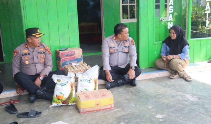 Polres Tanjung Jabung Barat menggelar kegiatan bakti sosial di Yayasan Melati Panti Asuhan Anak Cacat, Selasa (2/6/2026) pagi.( poto : jambiprima.com )