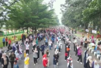 Ribuan warga Merangin ikuti Car Free Day di Bangko( poto : metrojambi.com )