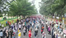 Ribuan warga Merangin ikuti Car Free Day di Bangko( poto : metrojambi.com )