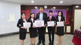Tim EYECONIC beranggotakan Elgradcia Mellissa dari UNJA, Ilham Riennardi dari IPB University, Elyta Yoja Novita Syafara dari Universitas Negeri Malang, dan Bintang Okta Anggradewi dari SMK 1 Mas Ubud.( poto : jambiprima.com )