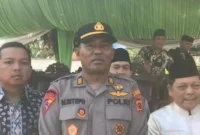 AKP Harianto Sitepu menyebut Polres Batang Hari mengerahkan sekitar 100 personel untuk mendukung kelancaran Grebeg Suro.( poto : tribunjambi.com )