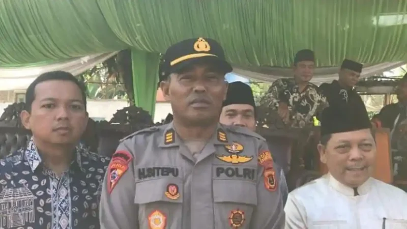 AKP Harianto Sitepu menyebut Polres Batang Hari mengerahkan sekitar 100 personel untuk mendukung kelancaran Grebeg Suro.( poto : tribunjambi.com )