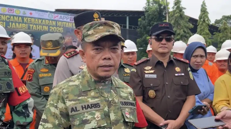 Gubernur Al Haris memaparkan Pemerintah Provinsi Jambi tengah membahas mekanisme operasional jalan khusus batu bara( poto : tribunjambi.com )