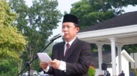 Bupati Muaro Jambi Bambang Bayu Suseno mengapresiasi kenaikan kepercayaan publik terhadap Polri.( poto : tribunjambi.com )