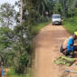 Tampak beberapa orang petugas PLN sedang memperbaiki kabel yang putus( poto : infojambi.com )