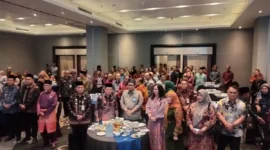 Al Haris saat menghadiri Pembukaan Deklarasi Bersama dan Sinergi Lintas Sektor Akselerasi Indeks Standar Pelayanan Minimal (SPM) di Aston Hotel Jambi, Kamis (18/6/2026).( poto : tribunjambi.com )
