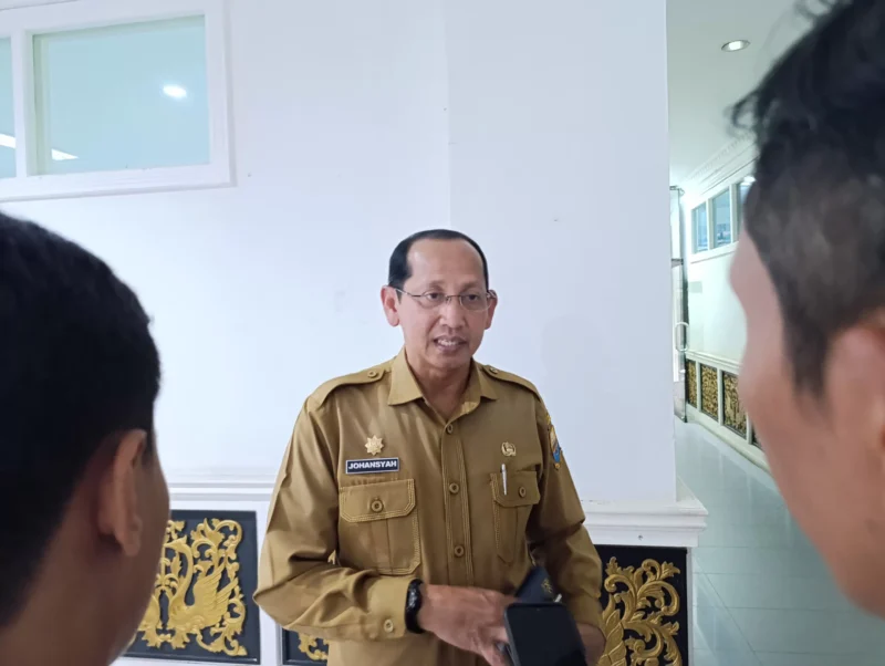 Kepala Dinas Ketahanan Pangan Provinsi Jambi, Johansyah, menjelaskan bahwa pihaknya terus memantau pergerakan harga di pasar.( poto : metrojambi.com )