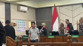 Husnul Yaqin di vonis 3,5 tahun penjara dalam perkara penyalahgunaan distribusi pupuk bersubsidi di Sarolangun, ( poto : jambione.com )