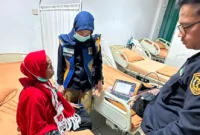Jemaah haji Tanjabbar yang dirawat di Batam.( poto : jambione.com )
