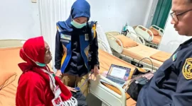 Jemaah haji Tanjabbar yang dirawat di Batam.( poto : jambione.com )