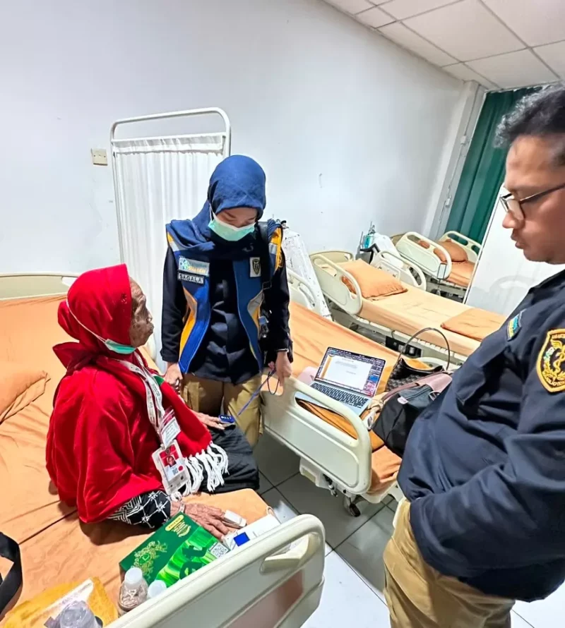 Jemaah haji Tanjabbar yang dirawat di Batam.( poto : jambione.com )