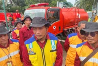 PUTR Jambi mengerahkan 75 personel yang telah mengikuti pelatihan penanganan darurat karhutla.( poto : metrojambi.com )